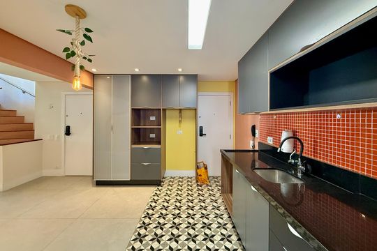 Cozinha  de apartamento à venda com 3 quartos, 215m² em Brooklin, São Paulo