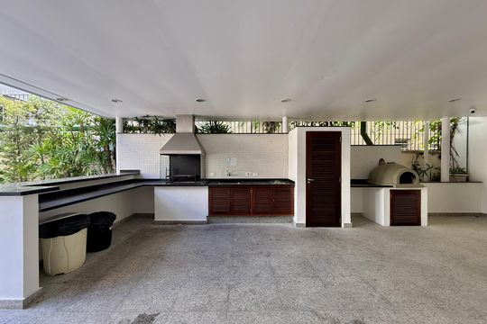 Churrasqueira  de apartamento à venda com 3 quartos, 215m² em Brooklin, São Paulo