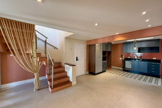 Sala  de apartamento à venda com 3 quartos, 215m² em Brooklin, São Paulo
