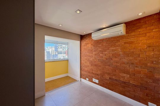 Sala  de apartamento à venda com 3 quartos, 215m² em Brooklin, São Paulo