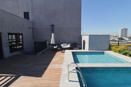Área comum - Piscina de kitnet/studio à venda com 1 quarto, 26m² em Ipiranga, São Paulo
