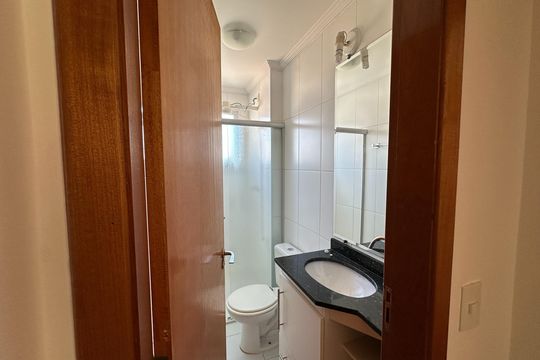 Banheiro Social de apartamento para alugar com 1 quarto, 70m² em Jardim America, São José dos Campos