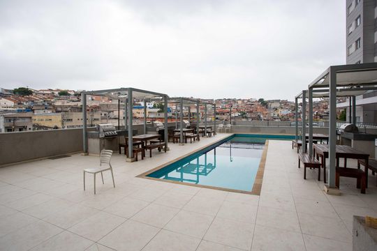Piscina de apartamento para alugar com 2 quartos, 38m² em Americanópolis, São Paulo