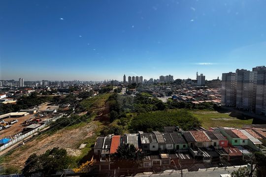 Sala - Sala de Jantar Vista de apartamento para alugar com 2 quartos, 43m² em Jardim Jamaica, Santo André
