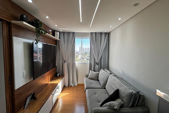 Sala - Sala de Jantar de apartamento à venda com 2 quartos, 43m² em Jardim Jamaica, Santo André