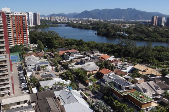vista da varanda de apartamento para alugar com 1 quarto, 58m² em Barra da Tijuca, Rio de Janeiro