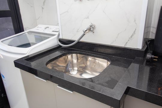 Área de Serviço de apartamento para alugar com 2 quartos, 42m² em Vila Marina, São Paulo