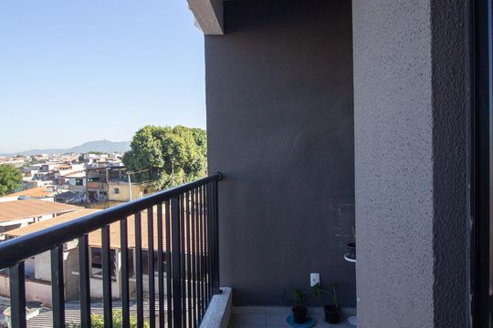 Varanda da Sala de apartamento para alugar com 2 quartos, 42m² em Vila Marina, São Paulo