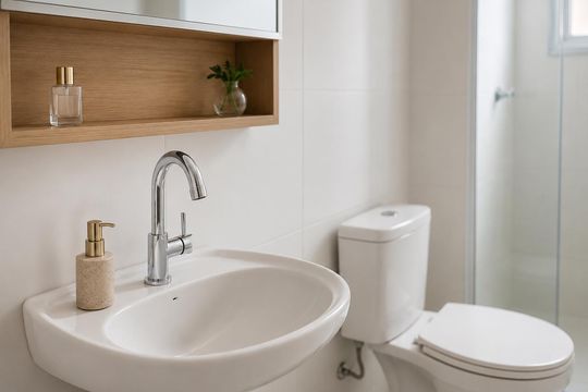 Banheiro de apartamento para alugar com 2 quartos, 42m² em Jardim Alvorada (Zona Oeste), São Paulo