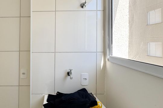 Área de Serviço de apartamento para alugar com 2 quartos, 51m² em Jardim Campestre, São Bernardo do Campo
