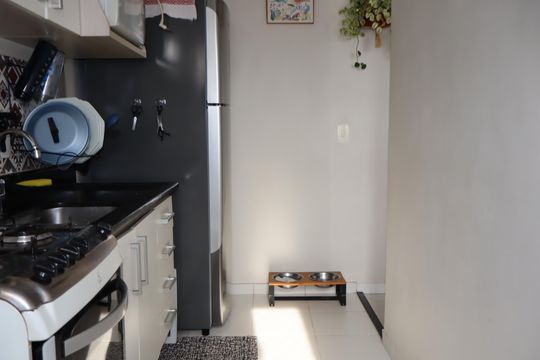 Cozinha de apartamento à venda com 2 quartos, 44m² em Vila Alpina, São Paulo