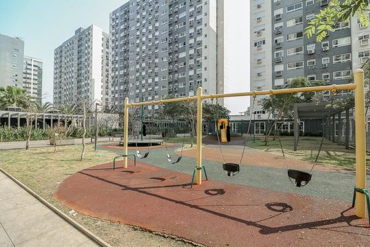 Área comum - Playground de apartamento à venda com 2 quartos, 67m² em São Sebastião, Porto Alegre