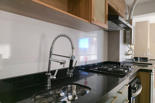 Cozinha  de apartamento para alugar com 1 quarto, 41m² em Picanço, Guarulhos