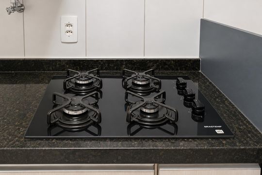 Cozinha de apartamento para alugar com 2 quartos, 48m² em Palmeiras de São José, São José dos Campos