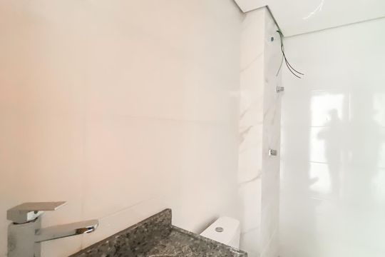 Banheiro de apartamento à venda com 2 quartos, 46m² em Vila Santana, São Paulo