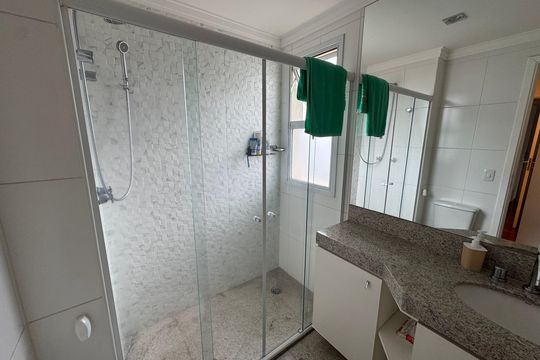 Banheiro da Suíte de apartamento à venda com 3 quartos, 113m² em Vila Campesina, Osasco