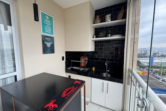 Varanda gourmet de apartamento à venda com 3 quartos, 113m² em Vila Campesina, Osasco