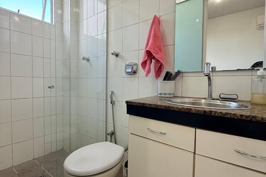 Banheiro 1 de apartamento à venda com 3 quartos, 85m² em Castelo, Belo Horizonte