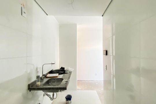 Cozinha  de apartamento à venda com 2 quartos, 36m² em Vila Santana, São Paulo