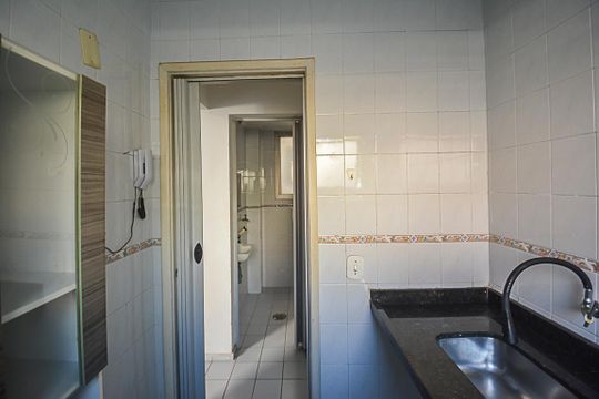 Cozinha e Área de Serviço de kitnet/studio para alugar com 1 quarto, 33m² em Assunção, São Bernardo do Campo