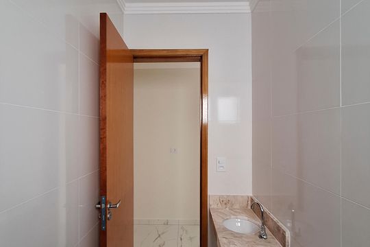 Banheiro de apartamento à venda com 1 quarto, 24m² em Vila Dom Pedro Ii, São Paulo