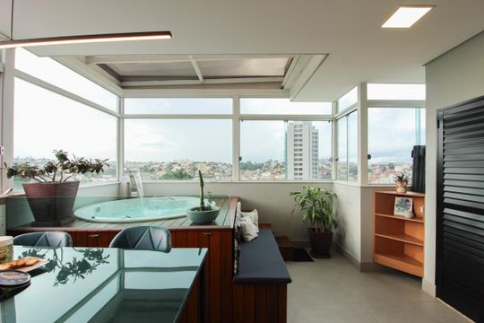 Cobertura - Espaço Gourmet de apartamento à venda com 3 quartos, 105m² em Santa Branca, Belo Horizonte