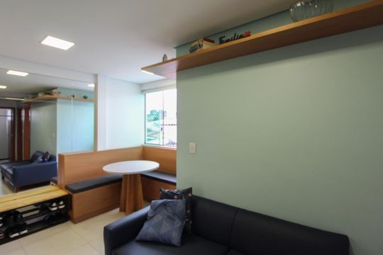 Sala de apartamento à venda com 3 quartos, 105m² em Santa Branca, Belo Horizonte