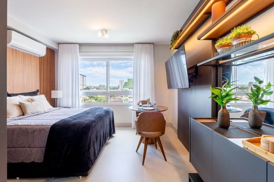 Sala / Quarto de apartamento à venda com 1 quarto, 26m² em Partenon, Porto Alegre