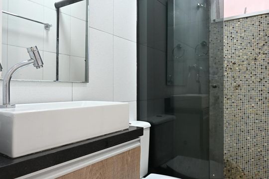 Banheiro de apartamento à venda com 2 quartos, 40m² em Jardim Umarizal, São Paulo