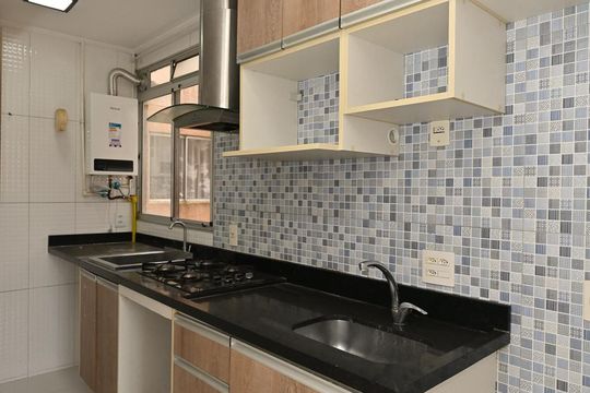 Cozinha de apartamento à venda com 2 quartos, 40m² em Jardim Umarizal, São Paulo
