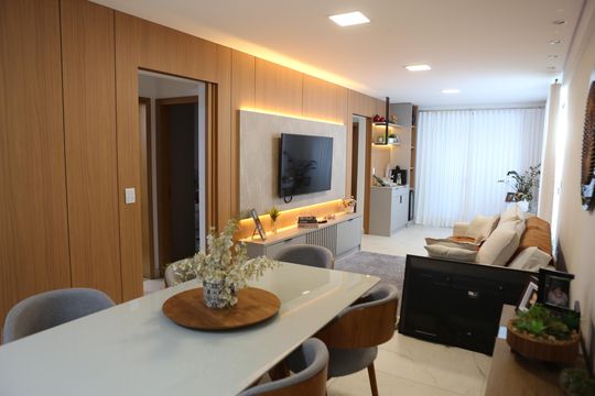 Sala de apartamento à venda com 3 quartos, 180m² em Riacho das Pedras, Contagem