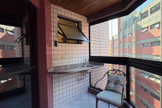 Varanda da Sala de apartamento para alugar com 1 quarto, 70m² em Aparecida, Santos