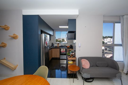 SALA de apartamento à venda com 2 quartos, 52m² em Salgado Filho, Belo Horizonte