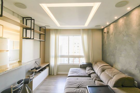 Sala de apartamento para alugar com 2 quartos, 60m² em Marechal Rondon, Canoas