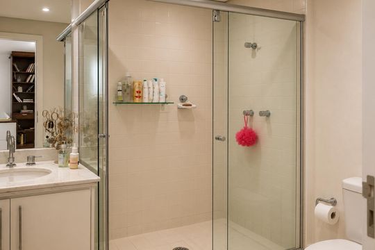 Banheiro de apartamento à venda com 1 quarto, 71m² em Vila Madalena, São Paulo