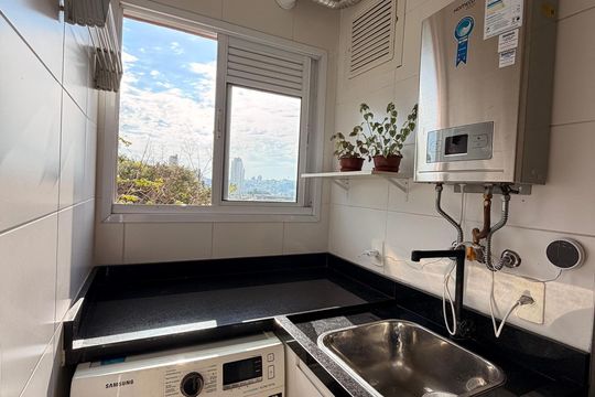 Área de Serviço de apartamento à venda com 2 quartos, 55m² em Parque Uniao, Jundiaí
