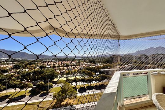 Varanda de apartamento para alugar com 3 quartos, 110m² em Barra da Tijuca, Rio de Janeiro
