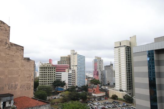 Vista da Varanda do Studio  de kitnet/studio à venda com 1 quarto, 25m² em Liberdade, São Paulo