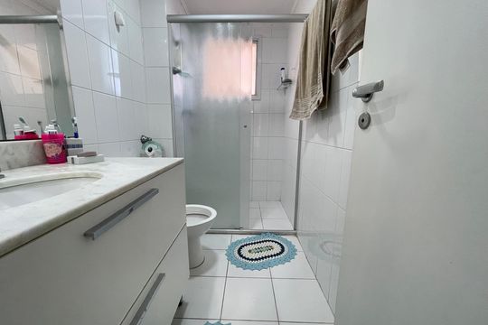 Banheiro 2 de apartamento para alugar com 3 quartos, 134m² em Jardim Olympia, São Paulo