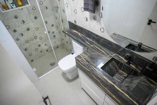 Banheiro de apartamento à venda com 2 quartos, 65m² em Jardim Santa Cruz (sacoma), São Paulo