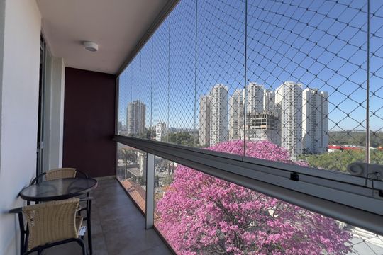 Varanda da Sala/cozinha de apartamento para alugar com 1 quarto, 38m² em Vila Augusta, Guarulhos