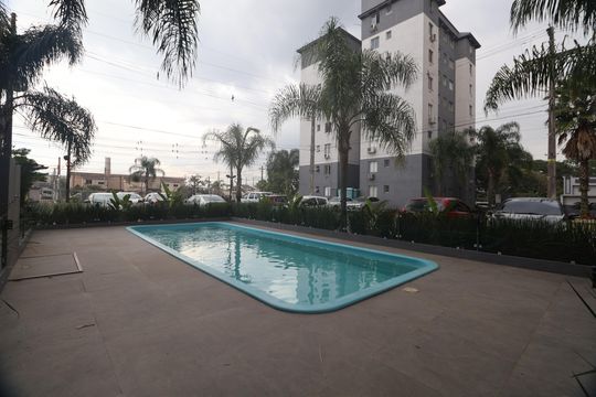 Área comum - Piscina de apartamento para alugar com 2 quartos, 44m² em Estância Velha, Canoas