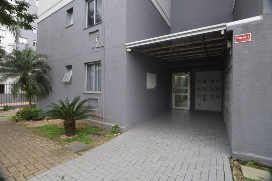 Fachada do bloco de apartamento para alugar com 2 quartos, 44m² em Estância Velha, Canoas