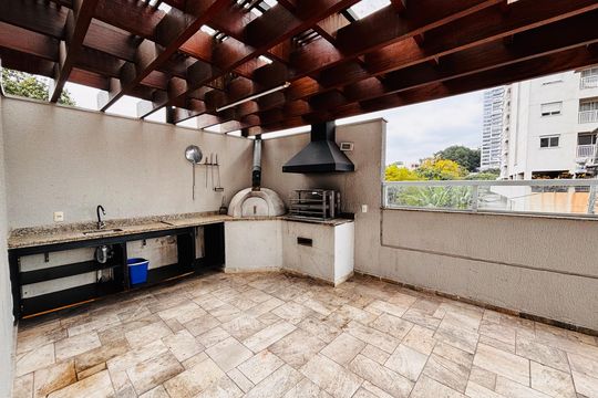 Área comum - Churrasqueira de apartamento para alugar com 1 quarto, 43m² em Melville Empresarial I E Ii, Barueri