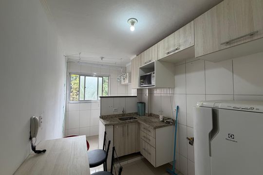 Cozinha de apartamento para alugar com 1 quarto, 52m² em Nova Petrópolis, São Bernardo do Campo
