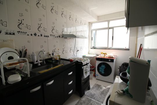 Cozinha e Área de Serviço de apartamento à venda com 2 quartos, 43m² em Jacarepaguá, Rio de Janeiro