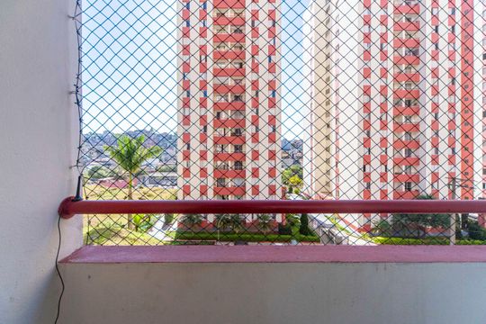 Varanda da Sala de apartamento à venda com 2 quartos, 55m² em Jardim do Estádio, Santo André