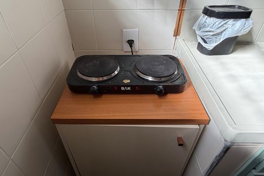 Cozinha de kitnet/studio para alugar com 1 quarto, 32m² em Aparecida, Santos