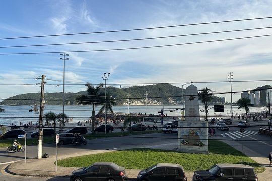 Vista da Sala de apartamento para alugar com 2 quartos, 90m² em Centro, São Vicente