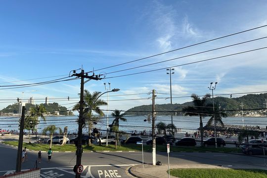 Vista da Sala de apartamento para alugar com 2 quartos, 90m² em Centro, São Vicente